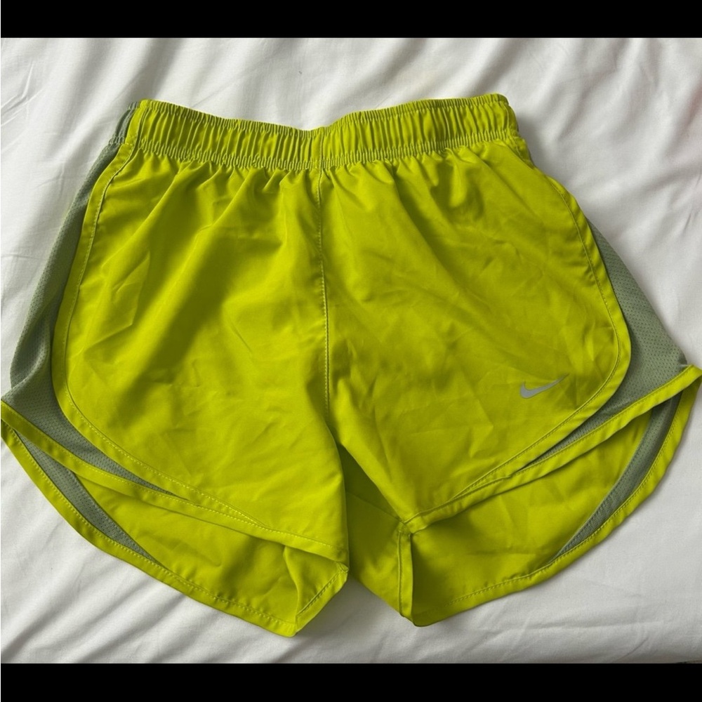 Nike Women's Bright Yellow Athletic Shorts